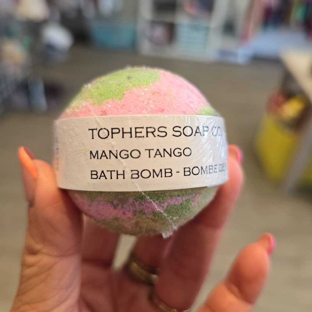 Topher's Bath Bombs mango tango