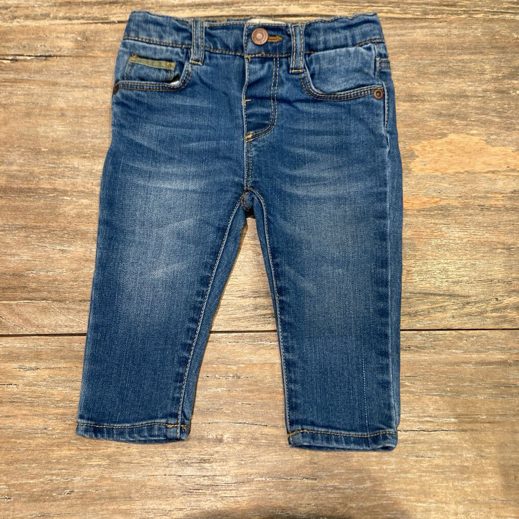 Zara Blue Stretch Denim Jeans 6-9m