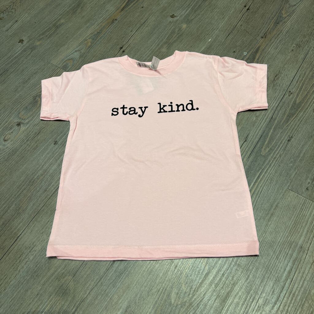 Stay Kind Pink Cotton Tshirt 4T