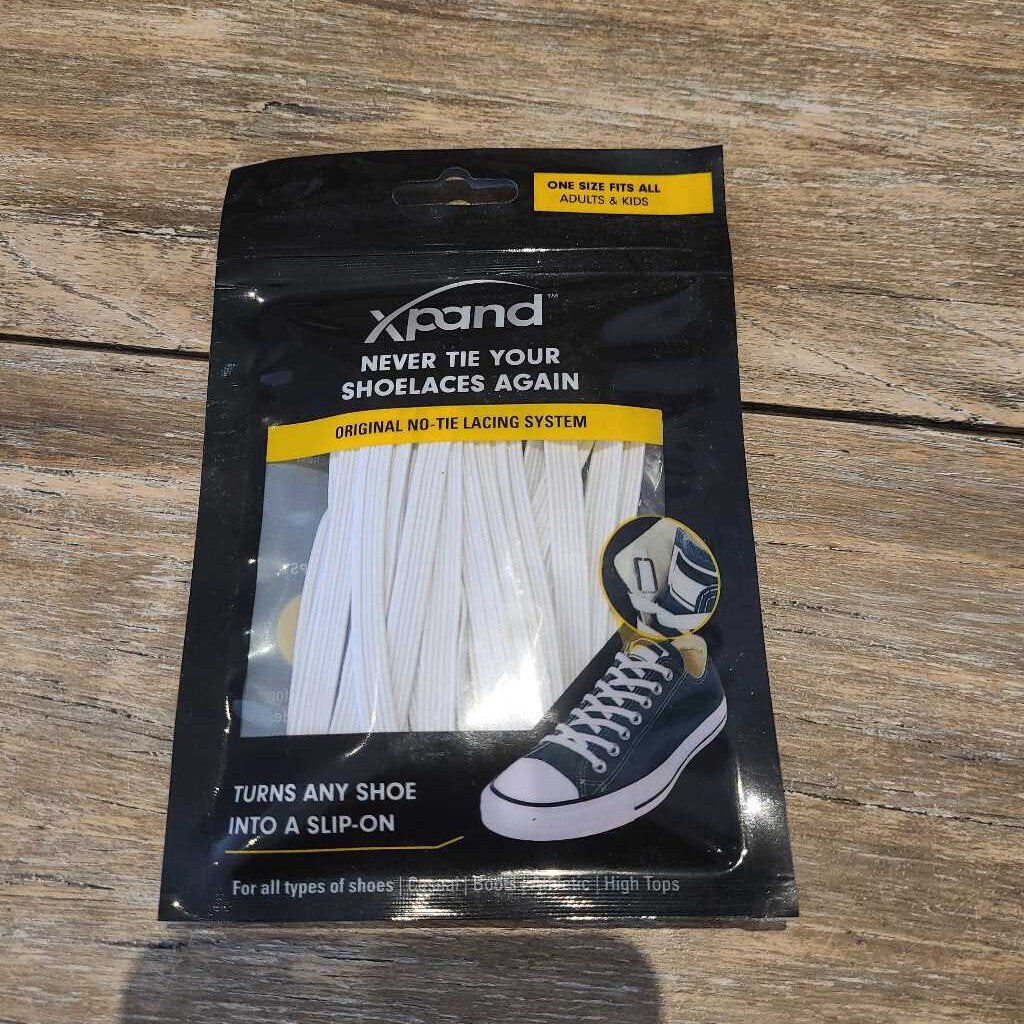 Xpand Original No Tie Lacing System White (Kids and Adult)