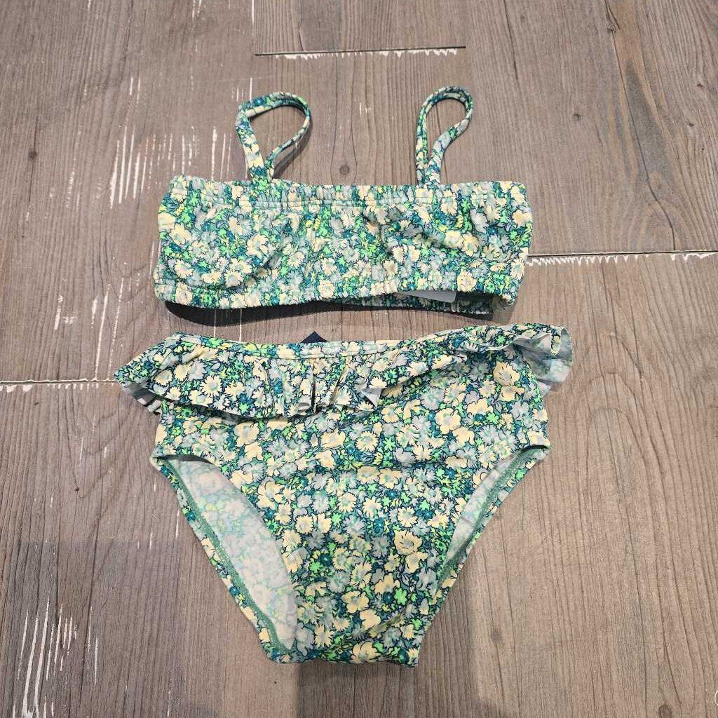 Gap green floral 2pc swimsuit 3T