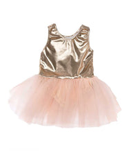 Load image into Gallery viewer, Great Pretenders ballet tutu dress gold 3-4T
