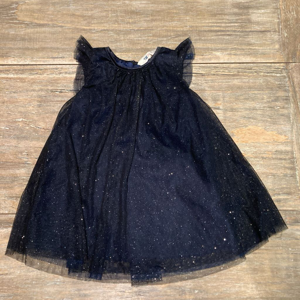 H&M Black Nylon Sparkle Sleeveless Dress 18-24m