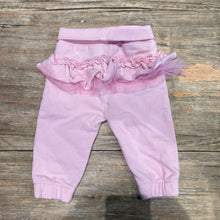 Load image into Gallery viewer, Guess Pink Ruffle Back Cotton Sweatpants 3-6m
