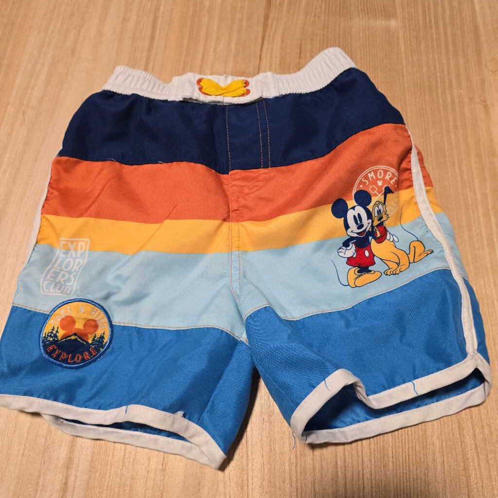 Disney stripe Mickey swim shorts 18-24m