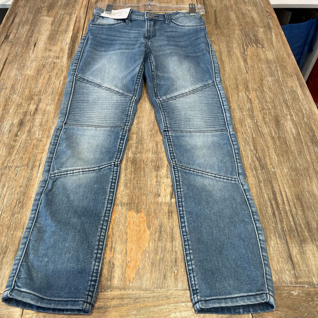HM faded Denim ajst/wst stretch Ctnblnd Jeans 7-8Y