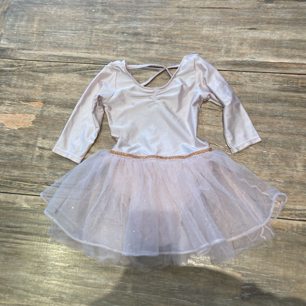 H&M Pink Polyester Leotard with Tutu Attached 3-4T