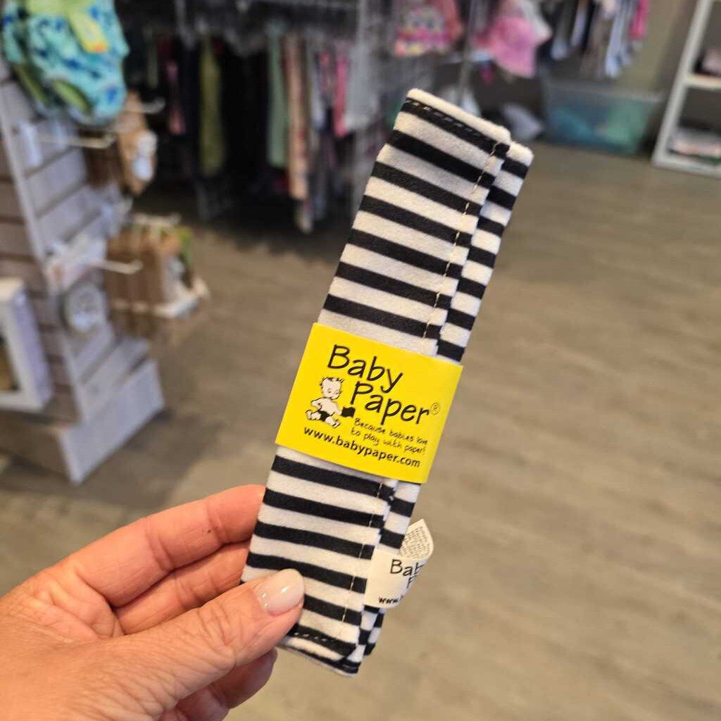 Baby Paper Black and White Stripe