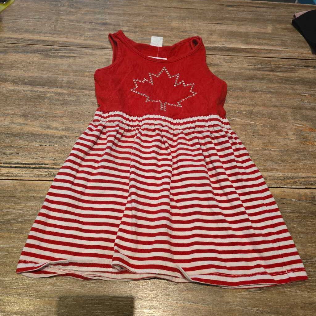 Gymboree Canada sleeveless cotton red dress 3T