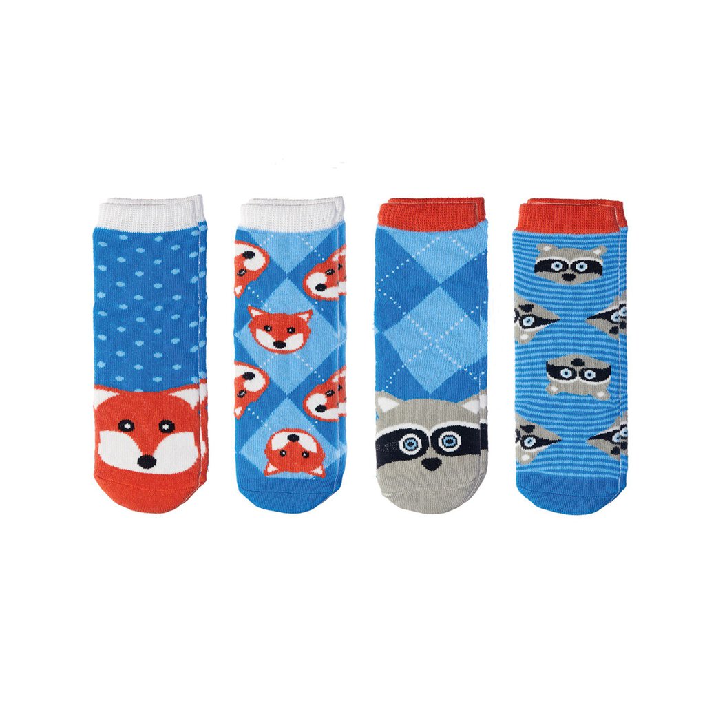 Kids Cabin mix and match fox/raccoon socks 1-3T