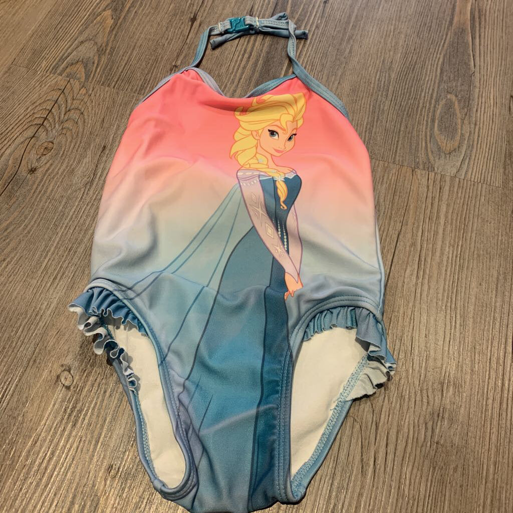 Disney Blue & Pink Elsa Swimsuit 18-24M