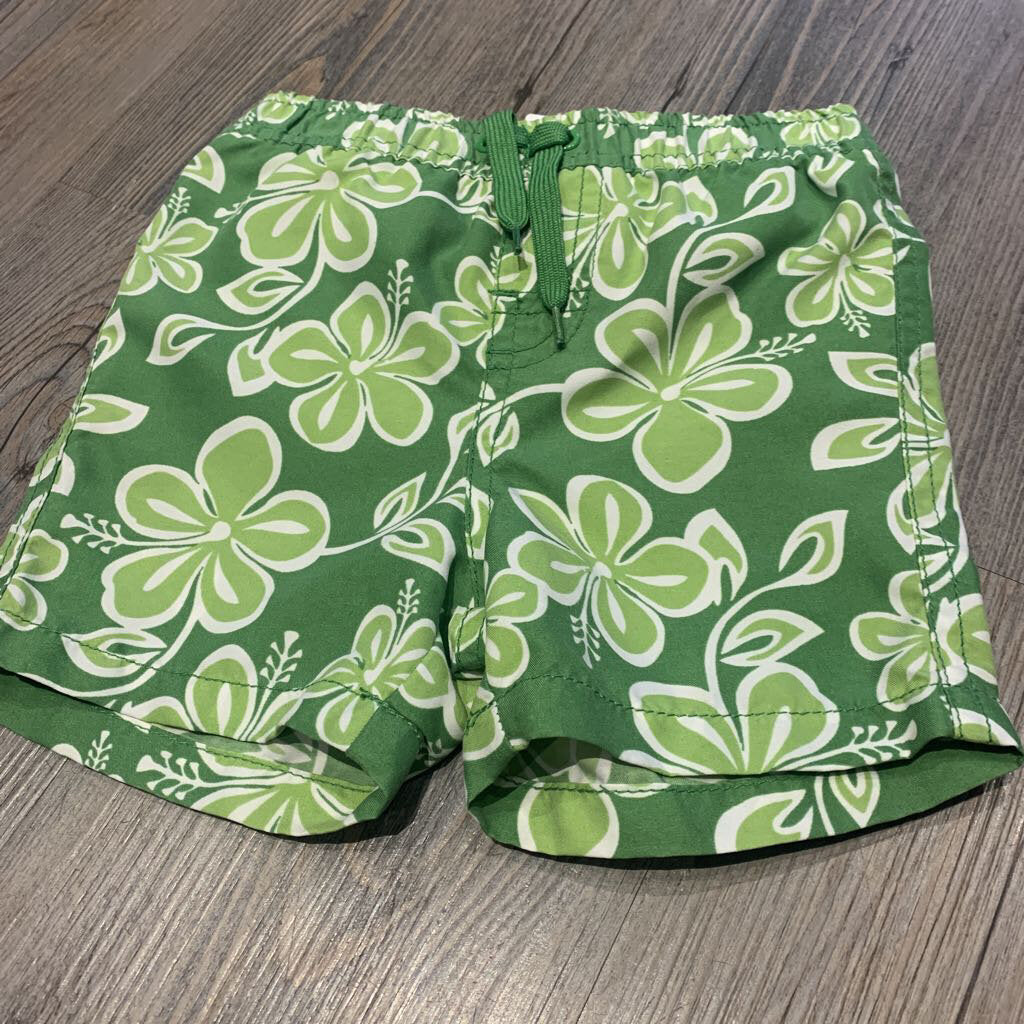 Joe Fresh green swim shorts 3-6M