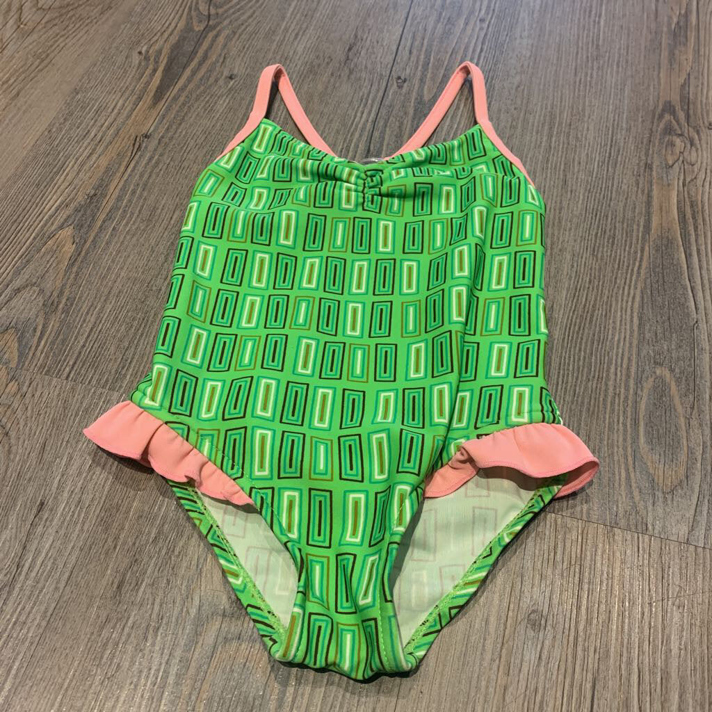 Green & Pink Swimsuit 12-18M