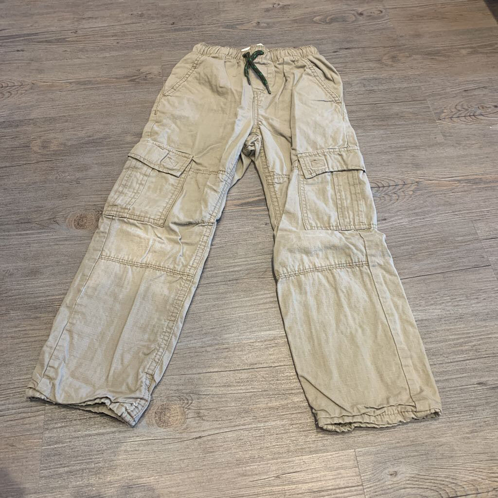 Old Navy tan cotton lined cargo pants 6-7Y