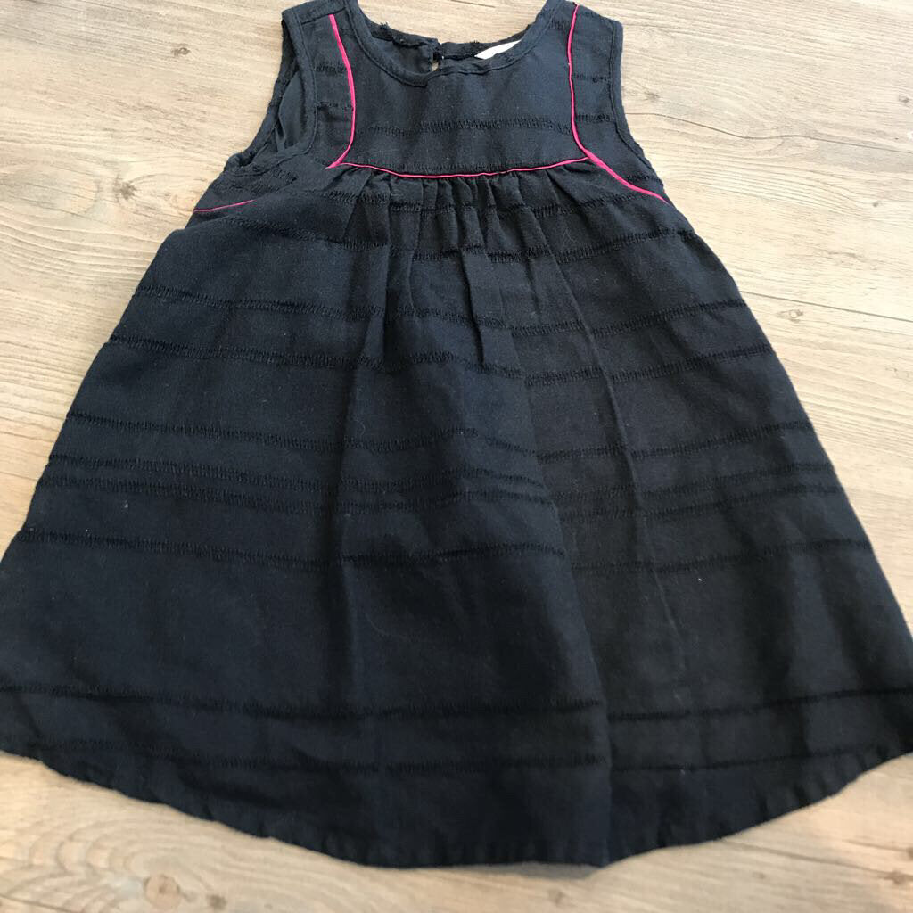 JoeFresh Cotton Black lined Dresses 12-18M