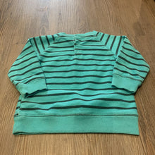 Load image into Gallery viewer, Calvin Kleing green stripe SWEATER | 6-12M
