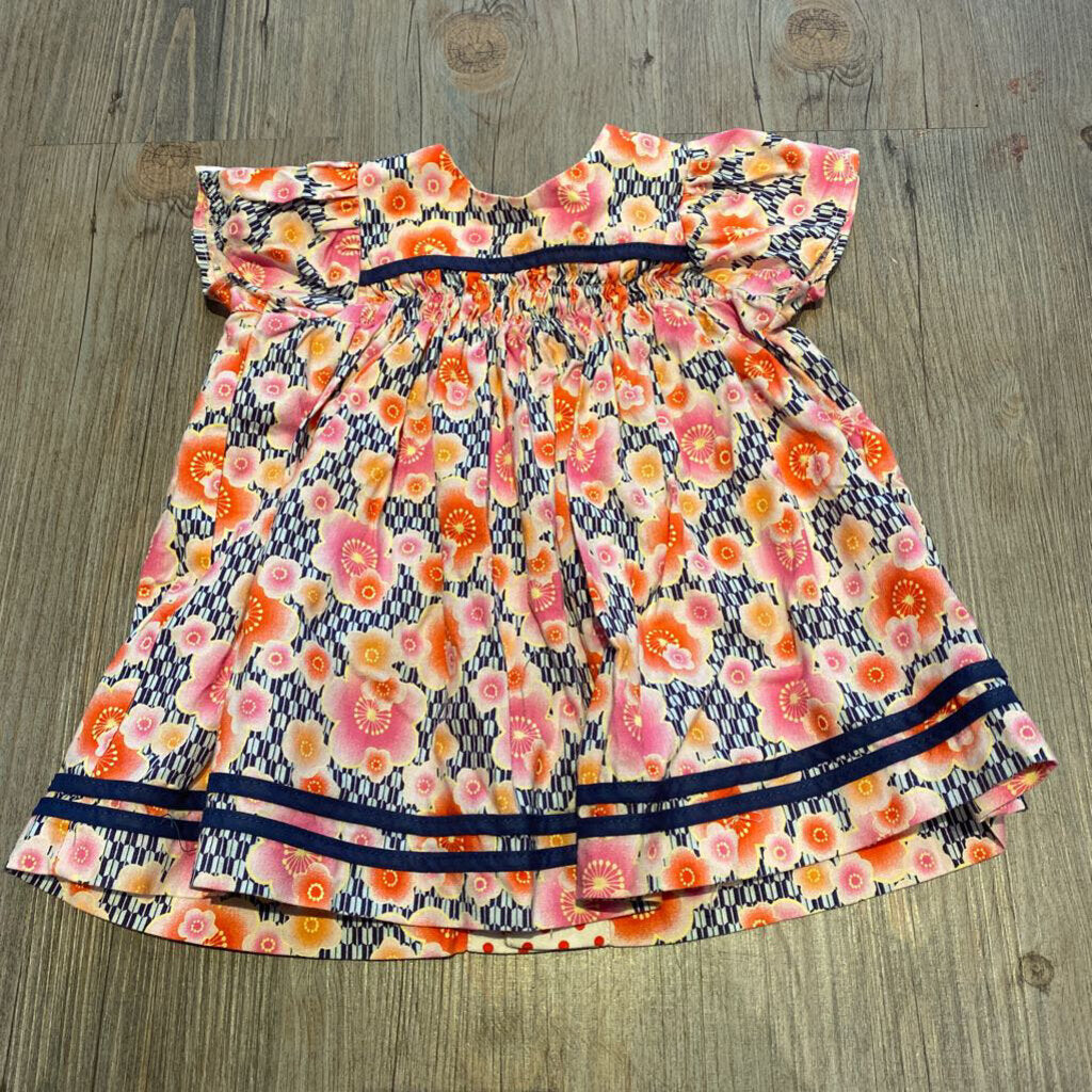 Redfish dress with bloomers 6m