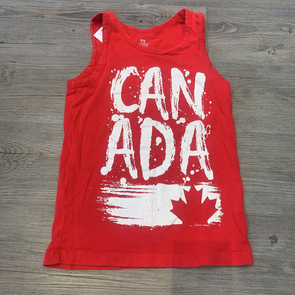 George red and white Canada Tank top 7-8Y