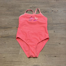 Load image into Gallery viewer, Pink onepiece swimsuit with fish, 12M
