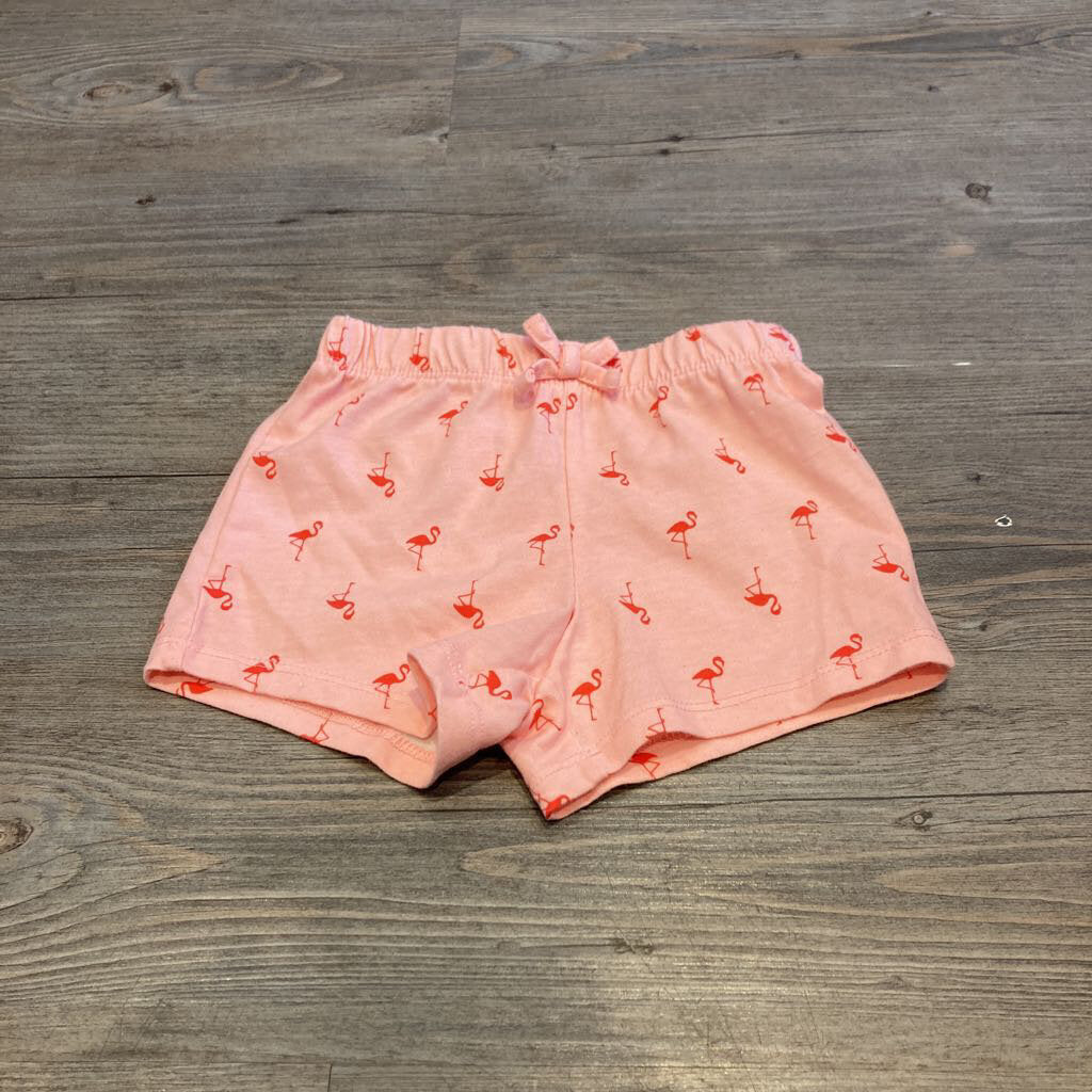 Children's Place Pink Flamingo Shorts 18-24m