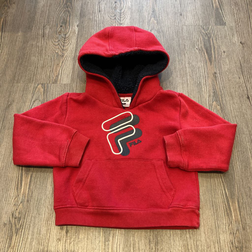 Fila Red fleece hood sweater 2T