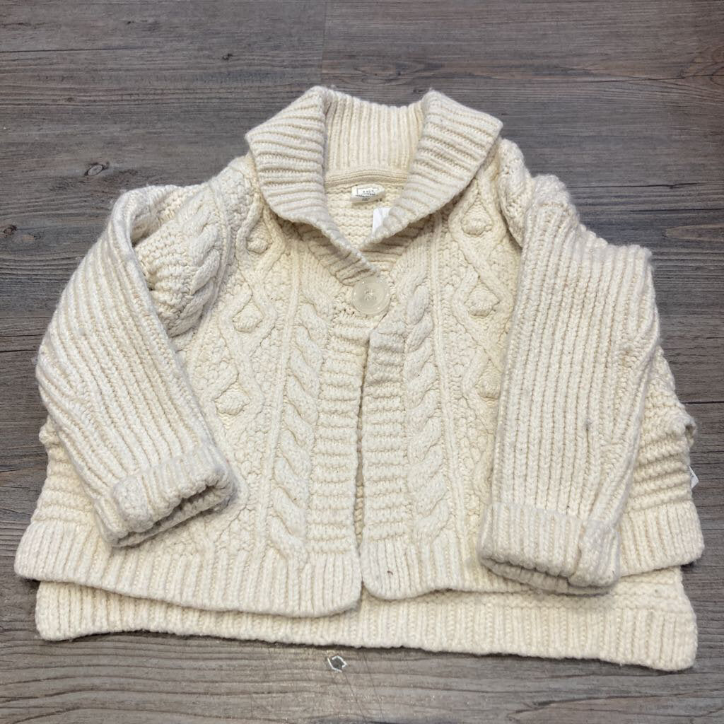 Gap White Knitted Cardigan 2T