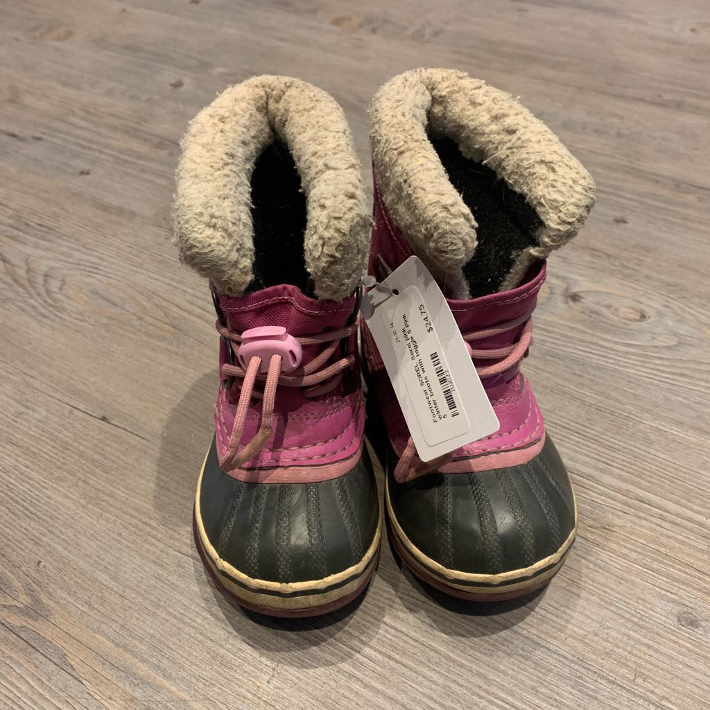 Sorel pink winter boots with toggle 5