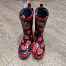 Load image into Gallery viewer, Hatley apple rainboots size 1 Youth
