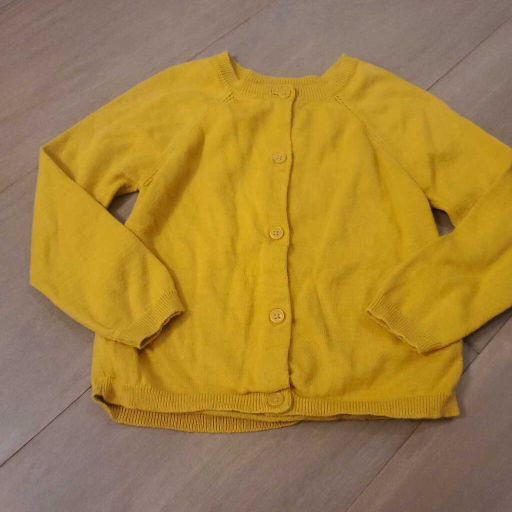 Old Navy mustard yellow button up cardigan 4T