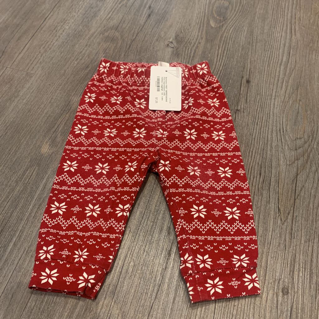 First Impressions 3-6m Holiday Leggings