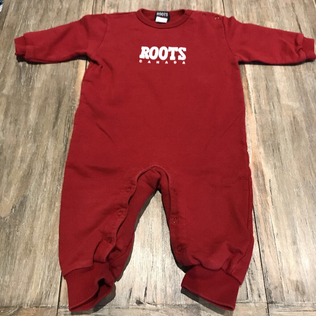 ROOTS Red Cotton 12-18m One Piece
