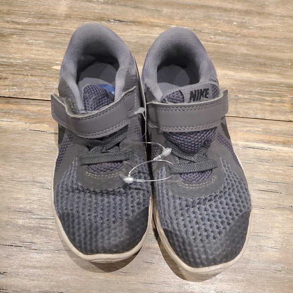 Nike grey velcro running shoes 10
