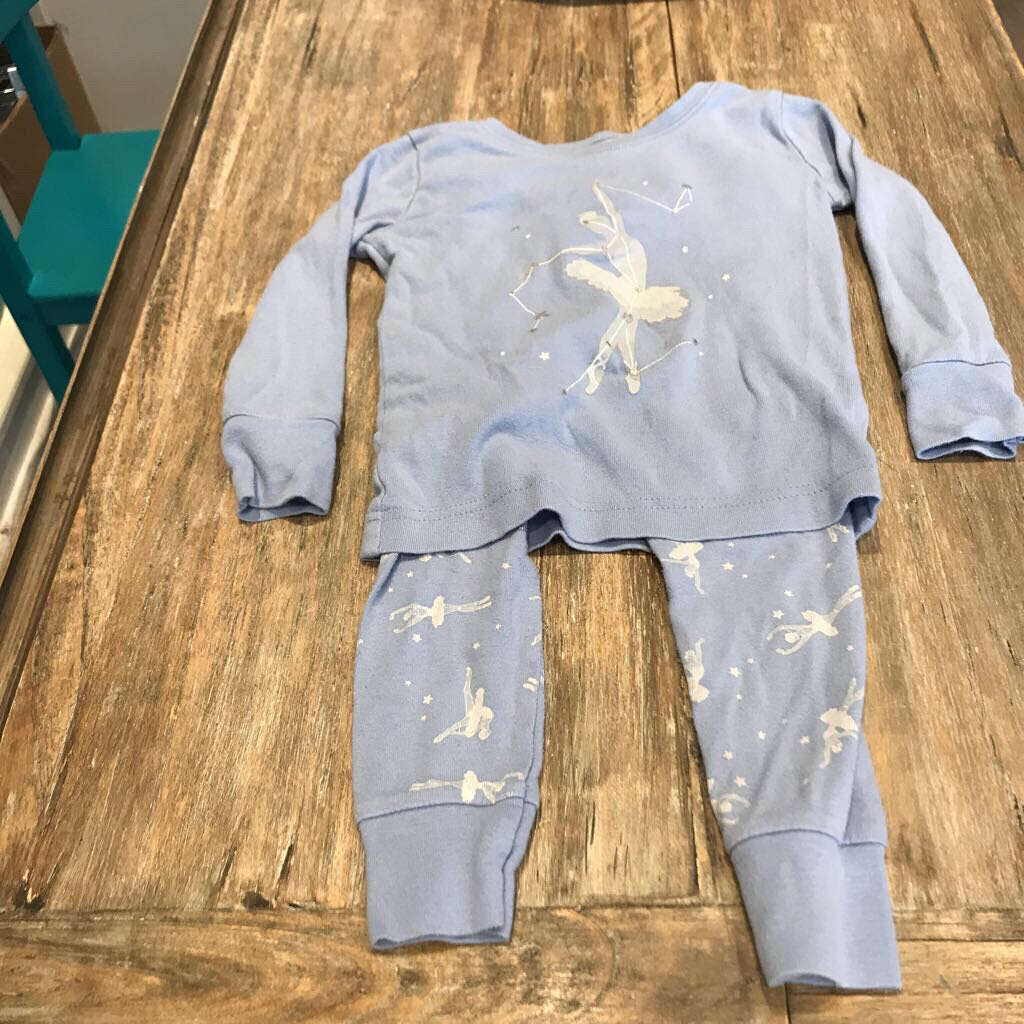 Old Navy cotton blue ballerina Pyjamas 2T