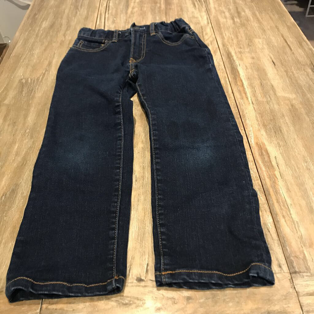 Gap regular stretch straight blue jeans 6Y