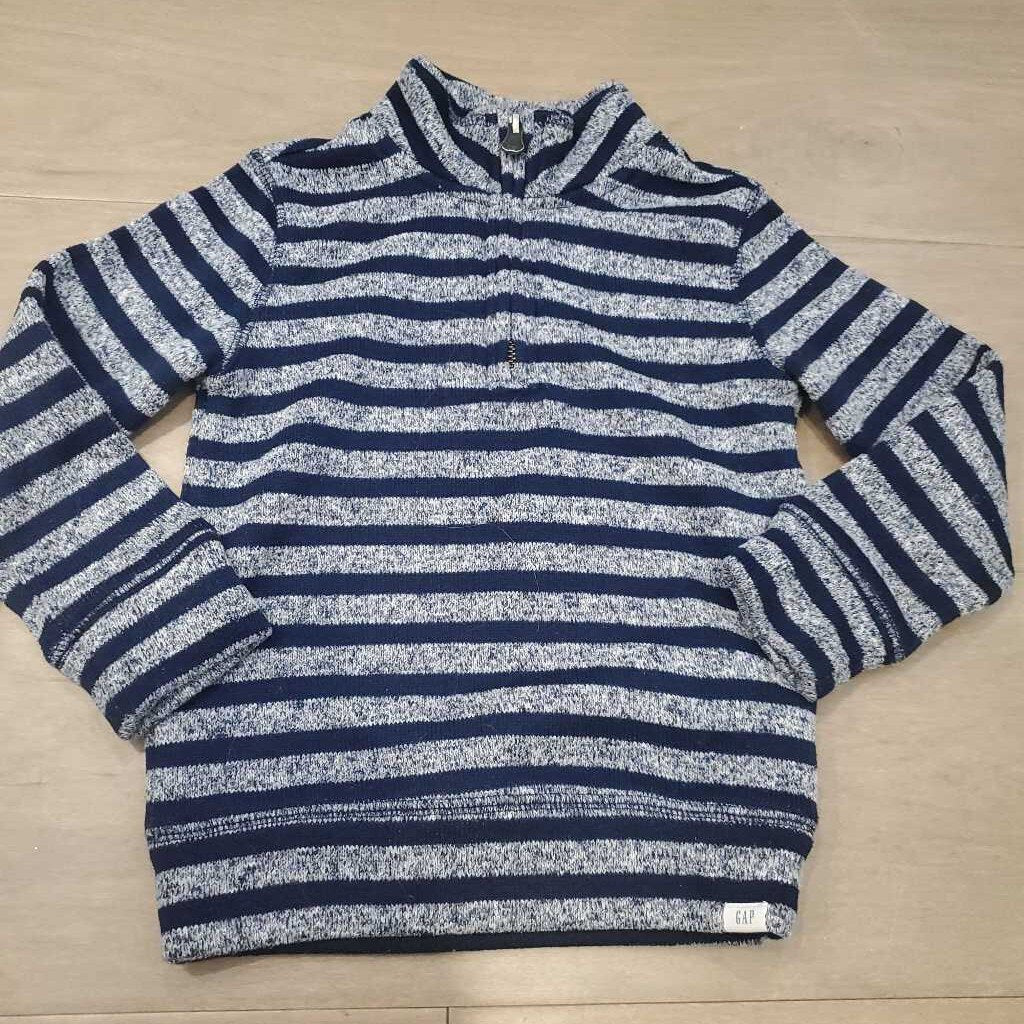 Gap blue stripe with half zip sweater 4T