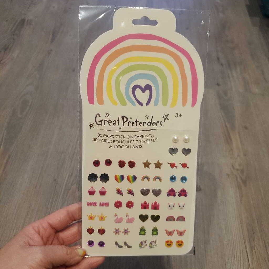 Rainbow love Earring Stickers