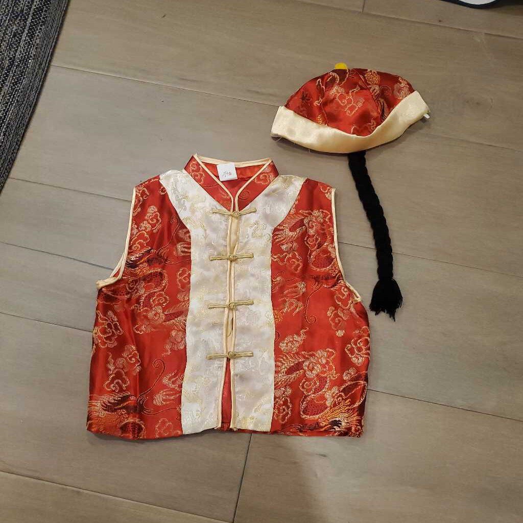 Lunar New Year Vest and hat 4T
