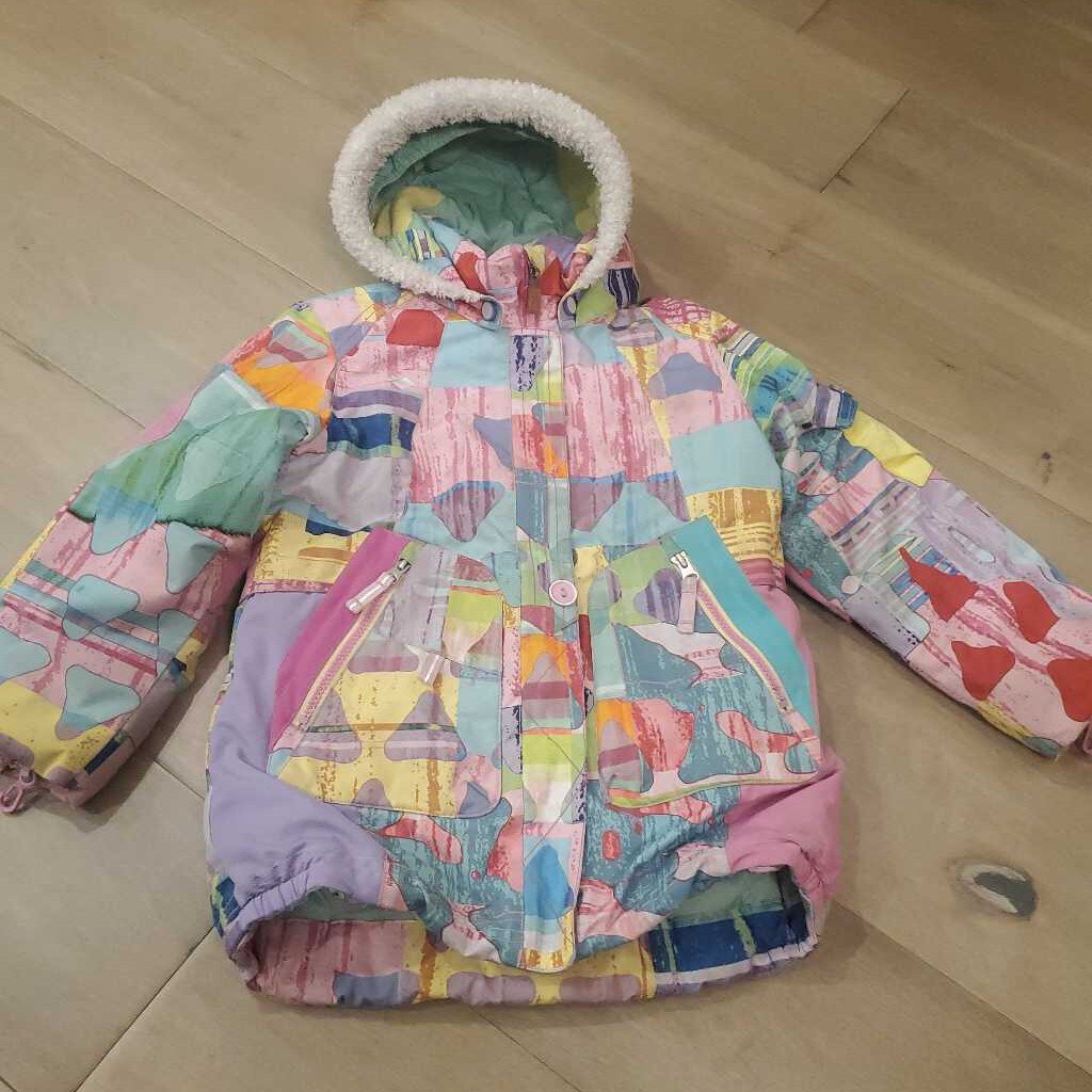 Obermeyer multi color winter jacket 6Y
