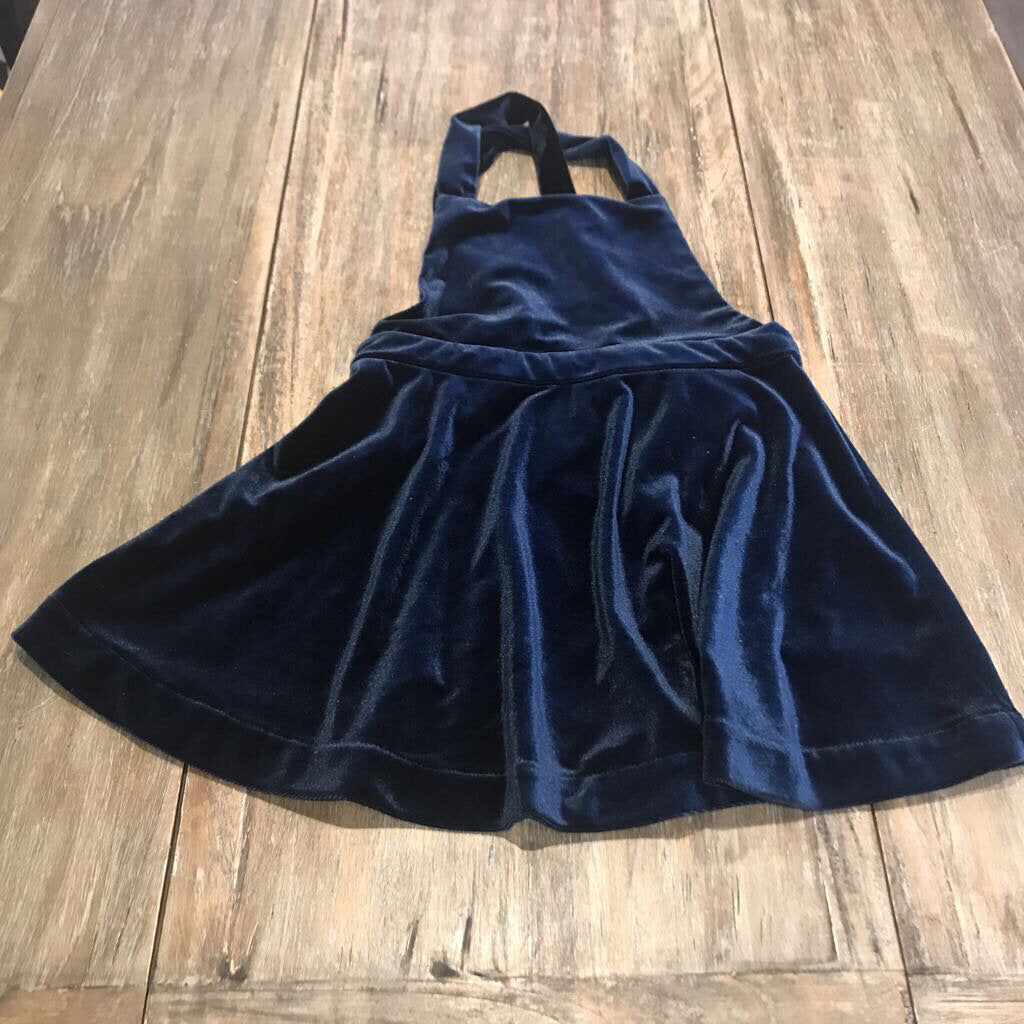 Joe Fresh velvet Blue overall Dresses 5Y