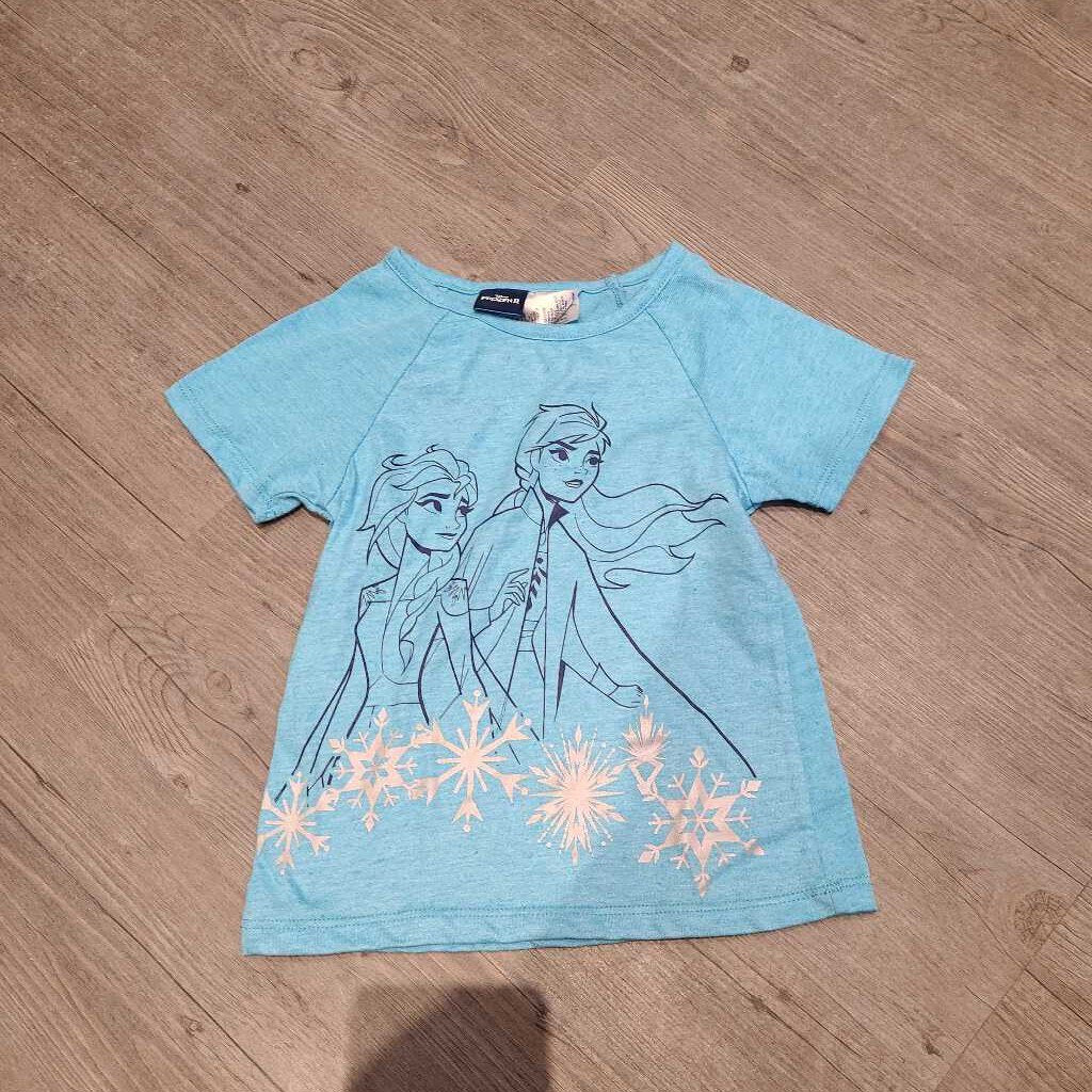 Frozen Blue Elsa & Anna T-Shirt 4T