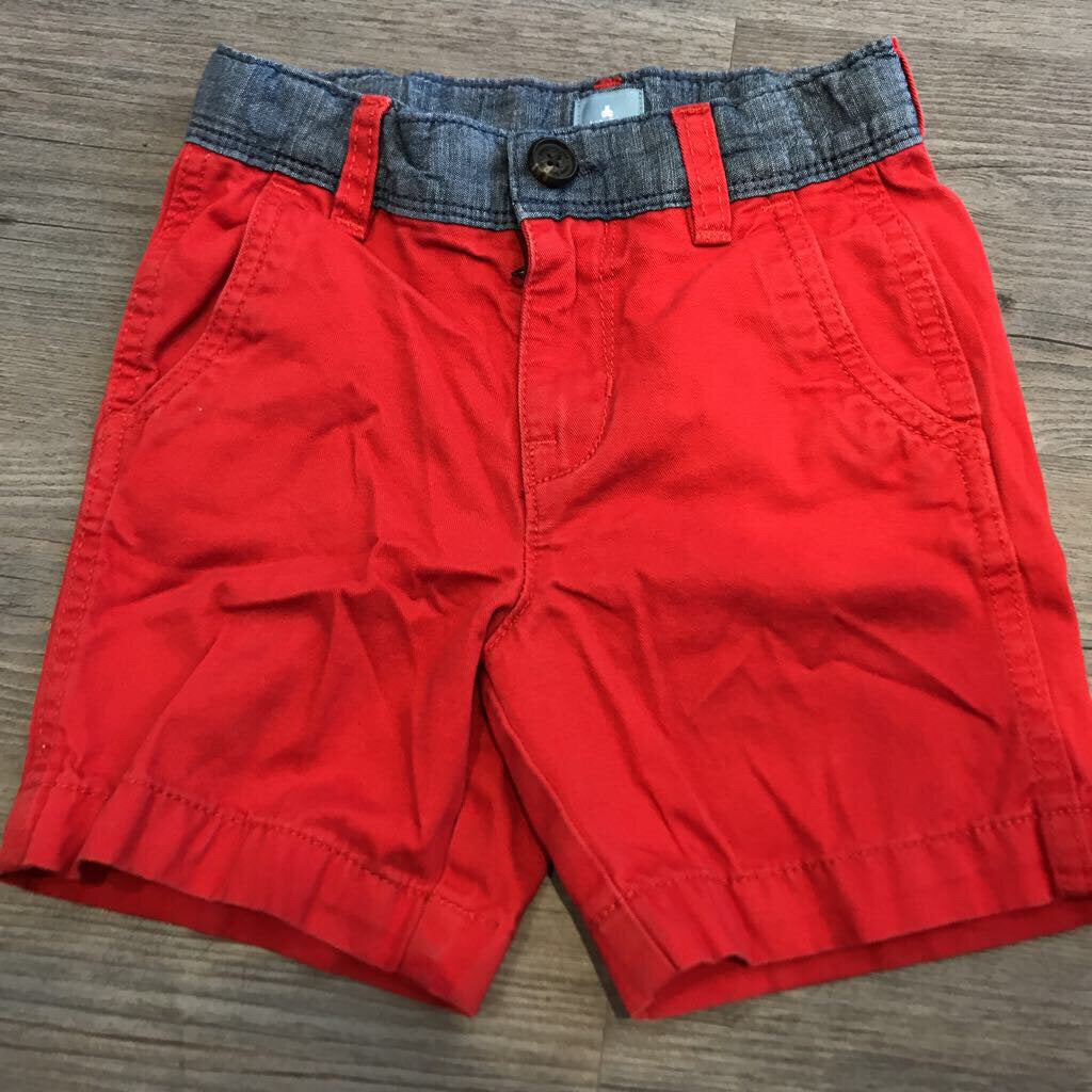 Gap Red Denim Shorts 3T