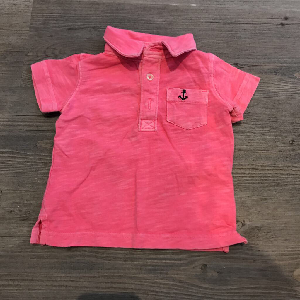 Carter's Bright Pink Polo Shirt 3m