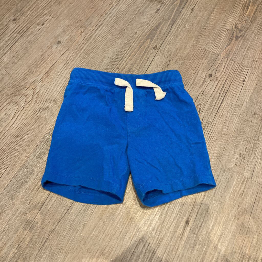 Old Navy Plain Blue Cotton Shorts 18-24m