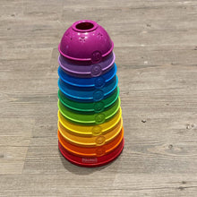 Load image into Gallery viewer, Fisher Price stacking rainbow and number cups
