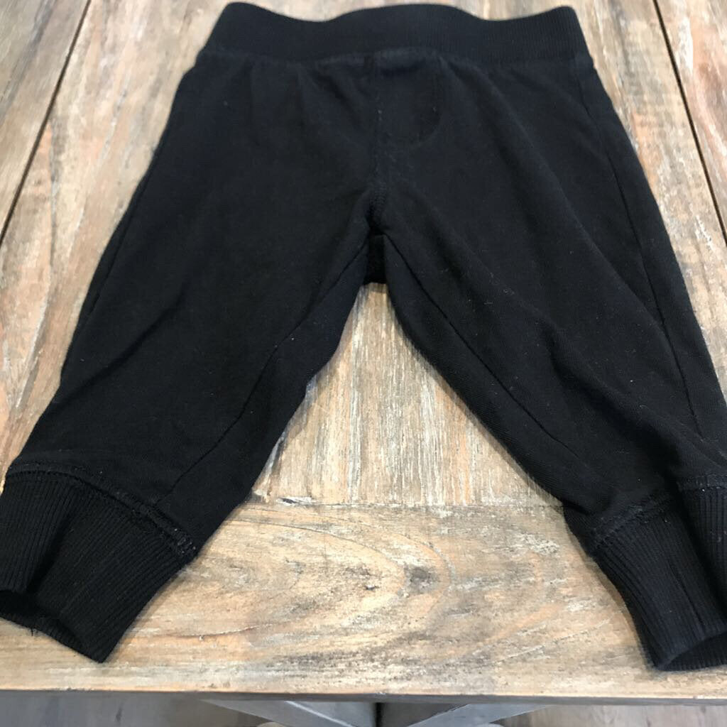 George Cotton black Sweatpants 3-6m