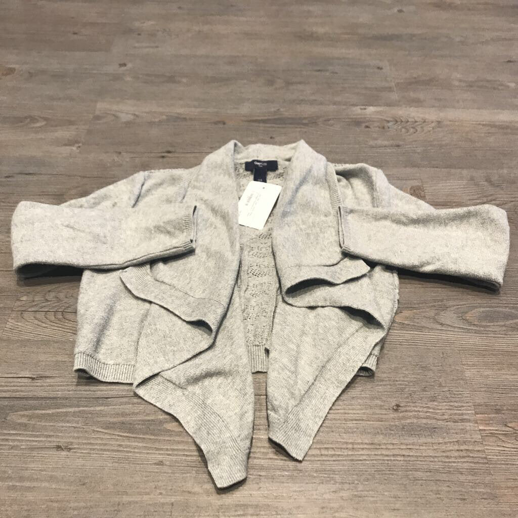 Gap Cotton Grey Cardigan Sweater 6-7Y