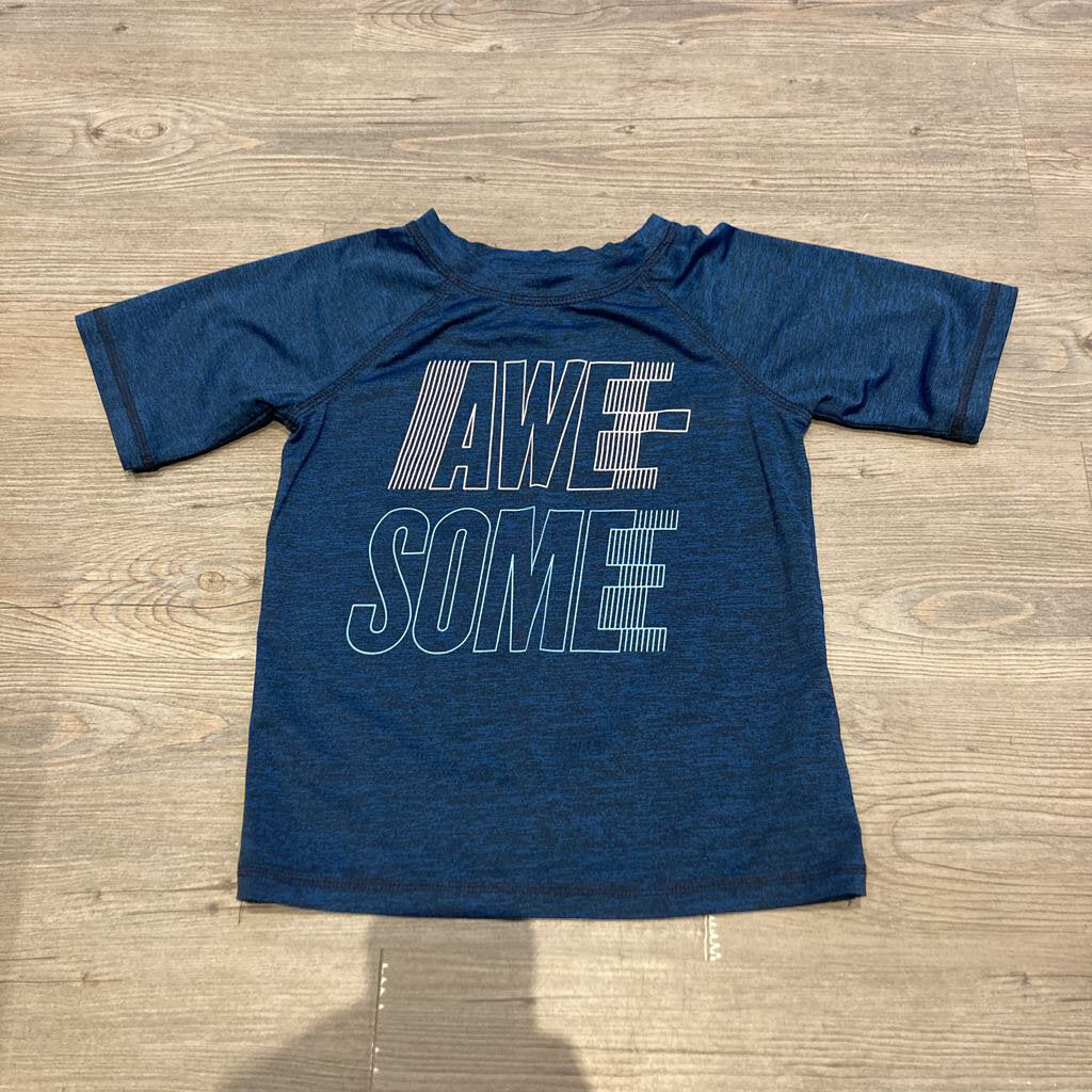 Joe Fresh Blue Athletic 'Awesome' T-Shirt 5Y