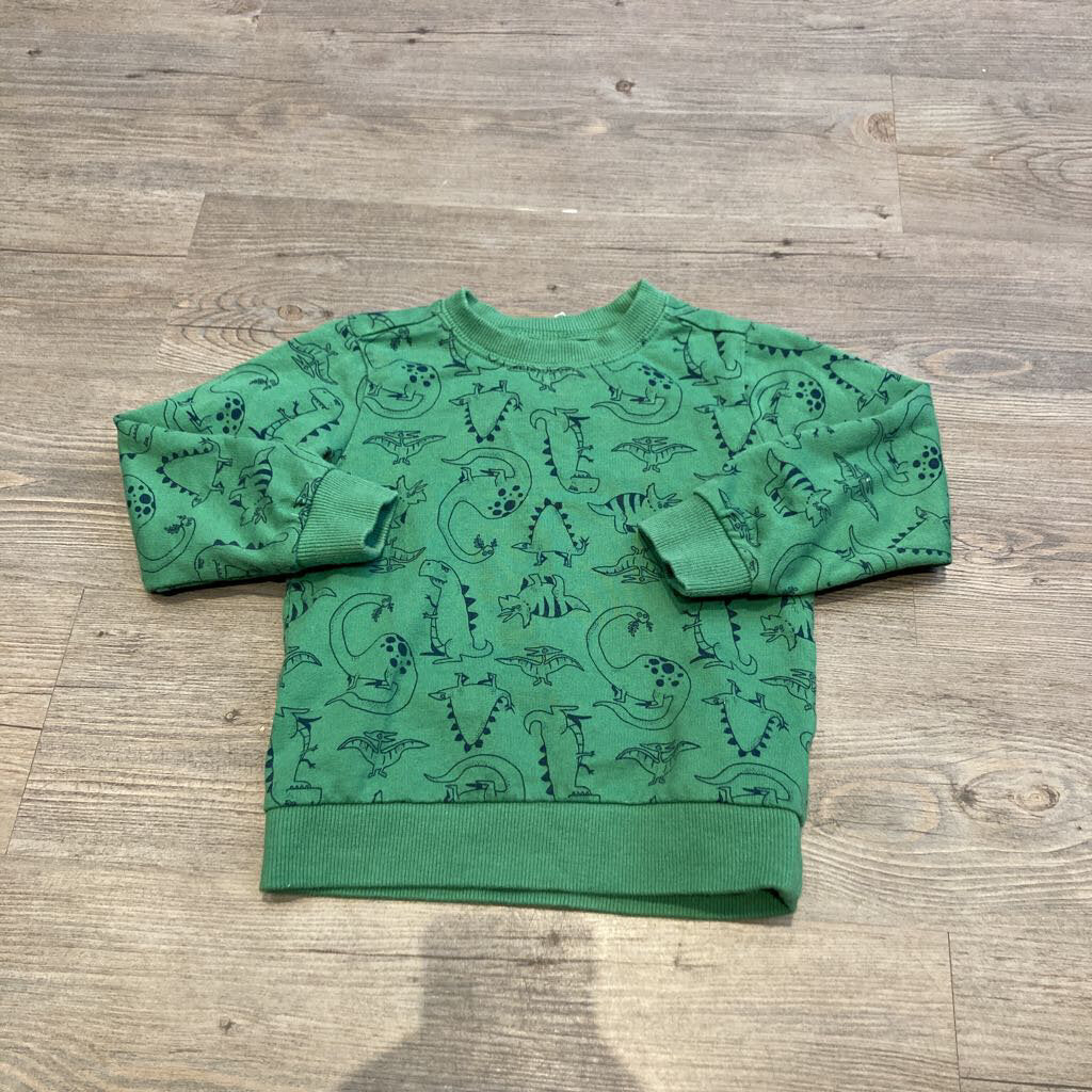Carter's Green 'Dino' Sweater 3T