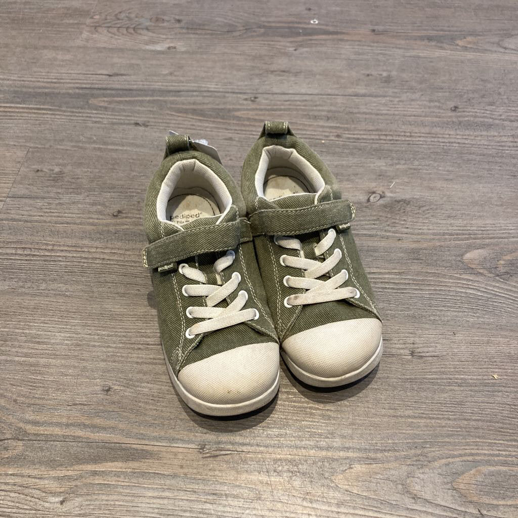 Pediped Army Green Shoes with Velcro Size 11.5