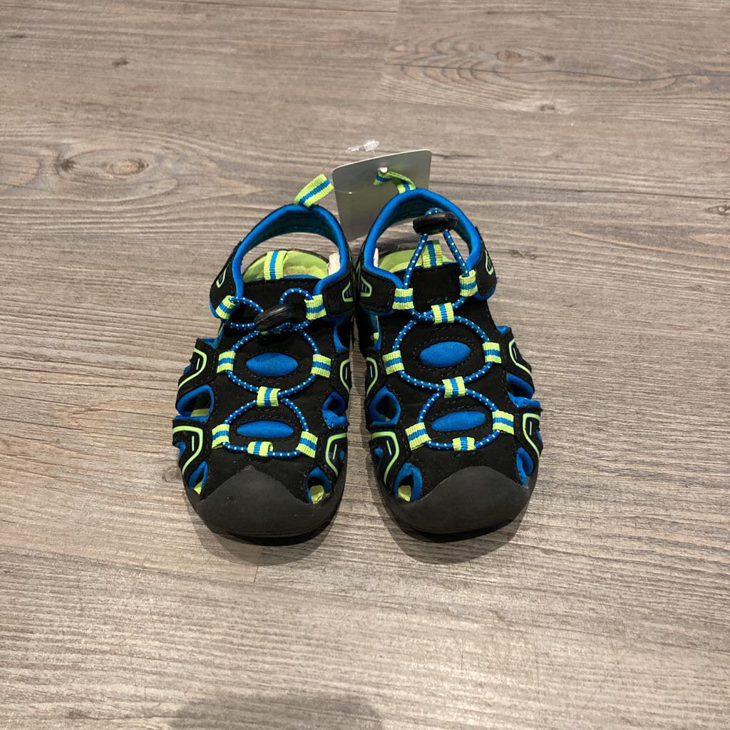 George Black, Blue & Green Sandals Size 6